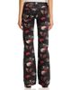 R13 R13 Boy Low Rise Flare Jeans in Pink Stretch Floral Butterfly - 3