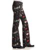 R13 R13 Boy Low Rise Flare Jeans in Pink Stretch Floral Butterfly - 4