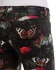 R13 R13 Boy Low Rise Flare Jeans in Pink Stretch Floral Butterfly - 5