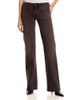 R13 R13 Boy Low Rise Flare Jeans in Worn Chocolate Brown Stretch - 1