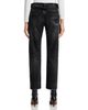 R13 R13 Boyfriend High Rise Straight Jeans in Brixton Black - 3