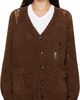R13 R13 Brown Chenille Boyfriend Cardigan - 1