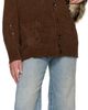 R13 R13 Brown Chenille Boyfriend Cardigan - 4