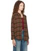R13 R13 Brown Drop Neck Shirt - 2