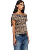 R13 R13 Brown Front Tie Shirt - 2