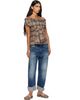 R13 R13 Brown Front Tie Shirt - 4
