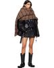 R13 R13 Brown Oversized Padded Scarf - 2
