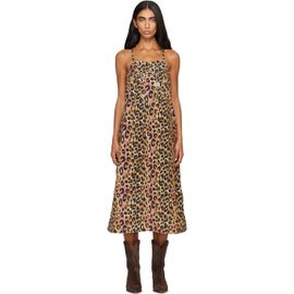 R13 R13 Brown Relaxed Strappy Midi Dress