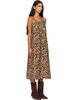 R13 R13 Brown Relaxed Strappy Midi Dress - 2