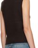 R13 R13 Brown Ribbed Wrap Around Vest - 3