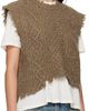 R13 R13 Brown Wool Boyfriend Cable Sweater Vest - 2