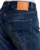 R13 R13 Cuffed Boy Low Rise Straight Jeans in Dalston Selvedge Blue Stretch - 5