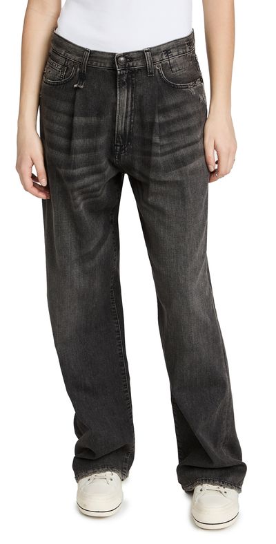 R13 R13 Damon Pleated Wide Leg Ellery Black 27