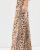 R13 R13 D'arcy Flare Carpenter Pants Vintage Orange Leopard - 4