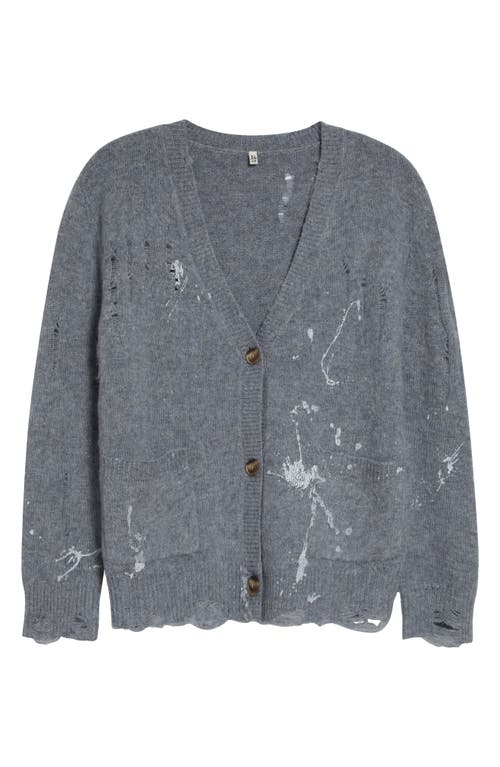 R13 R13 Distressed Wool & Cashmere Boy Cardigan