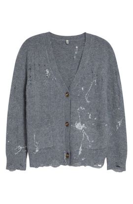 R13 R13 Distressed Wool & Cashmere Boy Cardigan