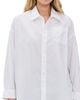 R13 R13 Drop Neck Oxford Shirt White XS - 1