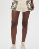 R13 R13 Ex-Boyfriend Shorts Ecru Bandana Applique - 2