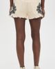 R13 R13 Ex-Boyfriend Shorts Ecru Bandana Applique - 3