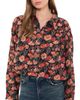 R13 R13 Gathered Yoke Bubble Shirt Multi Floral On Black - 1