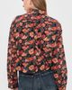 R13 R13 Gathered Yoke Bubble Shirt Multi Floral On Black - 3
