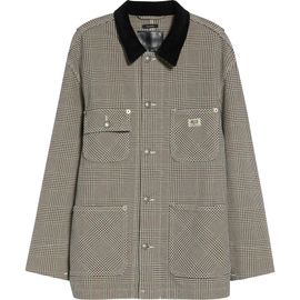 R13 R13 Glen Plaid Relaxed Fit Chore Jacket