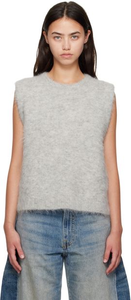 R13 R13 Gray Deep Armhole Vest