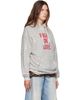 R13 R13 Gray 'High On Life' Oversized Hoodie - 2
