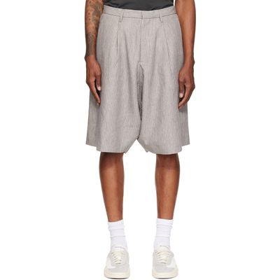 R13 R13 Gray Jumbo Tailored Shorts
