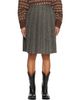 R13 R13 Gray Pleated Midi Skirt - 1