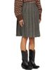 R13 R13 Gray Pleated Midi Skirt - 2