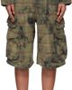R13 R13 Green & Navy Bermuda Cargo Shorts - 1