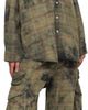 R13 R13 Green & Navy Bermuda Cargo Shorts - 4