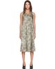 R13 R13 Green Sleeveless Midi Dress - 1