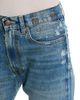R13 R13 High Rise Boyfriend Ankle Jeans in Bain Blue with Rips - 5