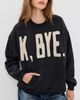R13 R13 K Bye Oversized Cut Off Crewneck Black - 2