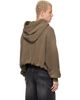 R13 R13 Khaki Balloon Popover 'Who Are You' Hoodie - 3