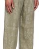 R13 R13 Khaki Damon Pleated Trousers - 2