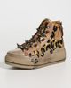 R13 R13 Kurt High Top Sneakers Pink Leopard With Spikes - 2