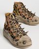 R13 R13 Kurt High Top Sneakers Pink Leopard With Spikes - 5