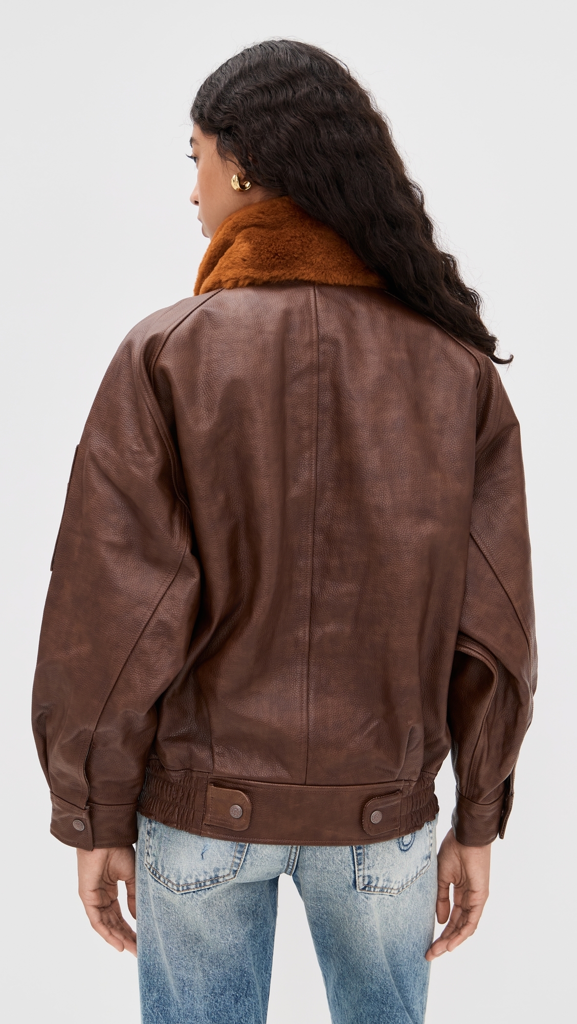 Corduroy Jacket R13 Shearling Coat Oversized Brown Jacket Corduroy