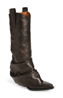 R13 R13 Leather Sleeve Cowboy Boot