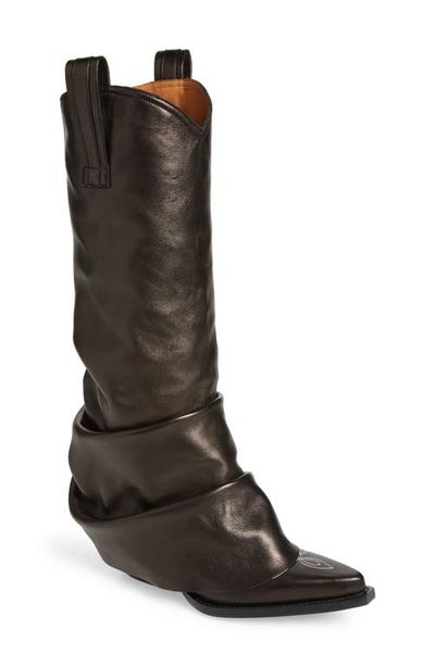 R13 R13 Leather Sleeve Cowboy Boot