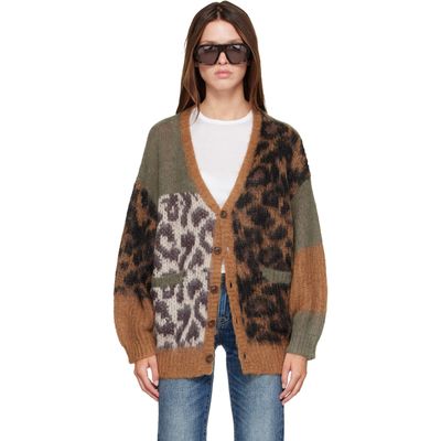 R13 R13 Multicolor Oversized Cardigan