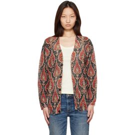 R13 R13 Multicolor Printed Boyfriend Cardigan