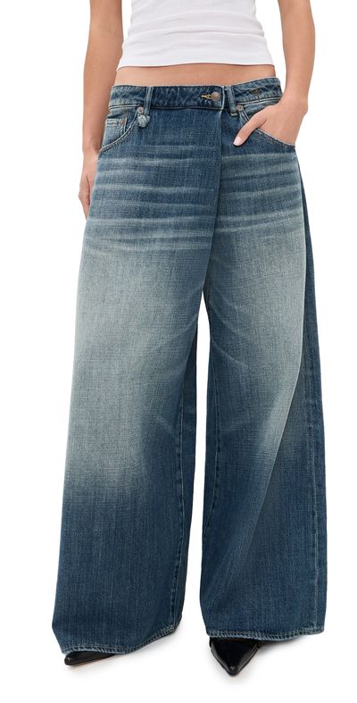 R13 R13 Nico Wrap Jeans Raine Blue