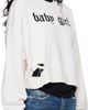 R13 R13 Off-White 'Baby Girl' Cropped Crewneck Sweatshirt - 2