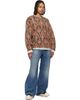 R13 R13 Orange & Black Printed Oversized Sweater - 4