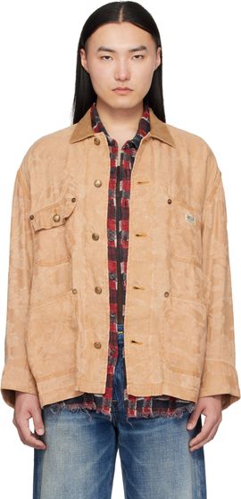 R13 R13 Orange Evelyn Chore Jacket