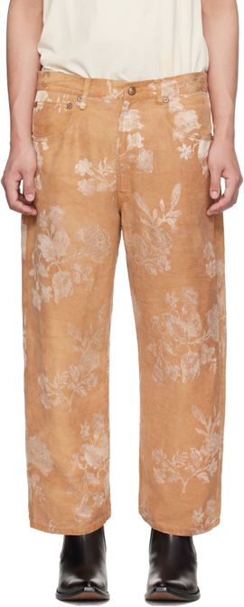 R13 R13 Orange X-Boyfriend Trousers